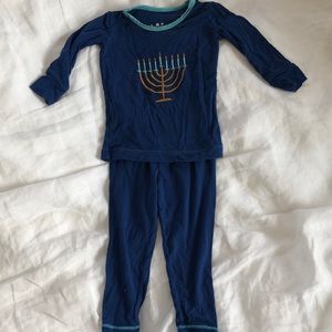 Kickee pants Hanukkah pajamas
